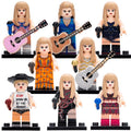 Taylor Swift Pop Superstar Era Outfits Custom Brick Compatible Minifigure Toy
