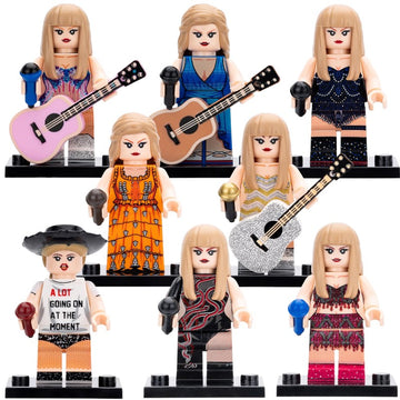 Taylor Swift Pop Superstar Era Outfits Custom Brick Compatible Minifigure Toy