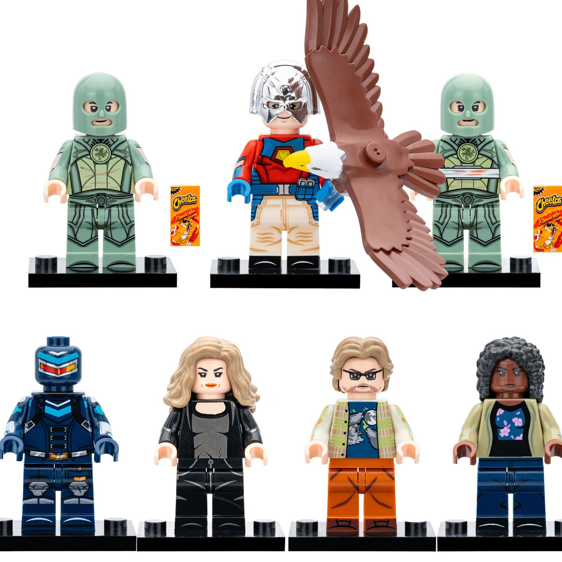DCU Peacemaker Eagly Vigilante Judomaster Leota Adebayo John Economos Emilia Harcourt Custom Brick Compatible Minifigure Toy