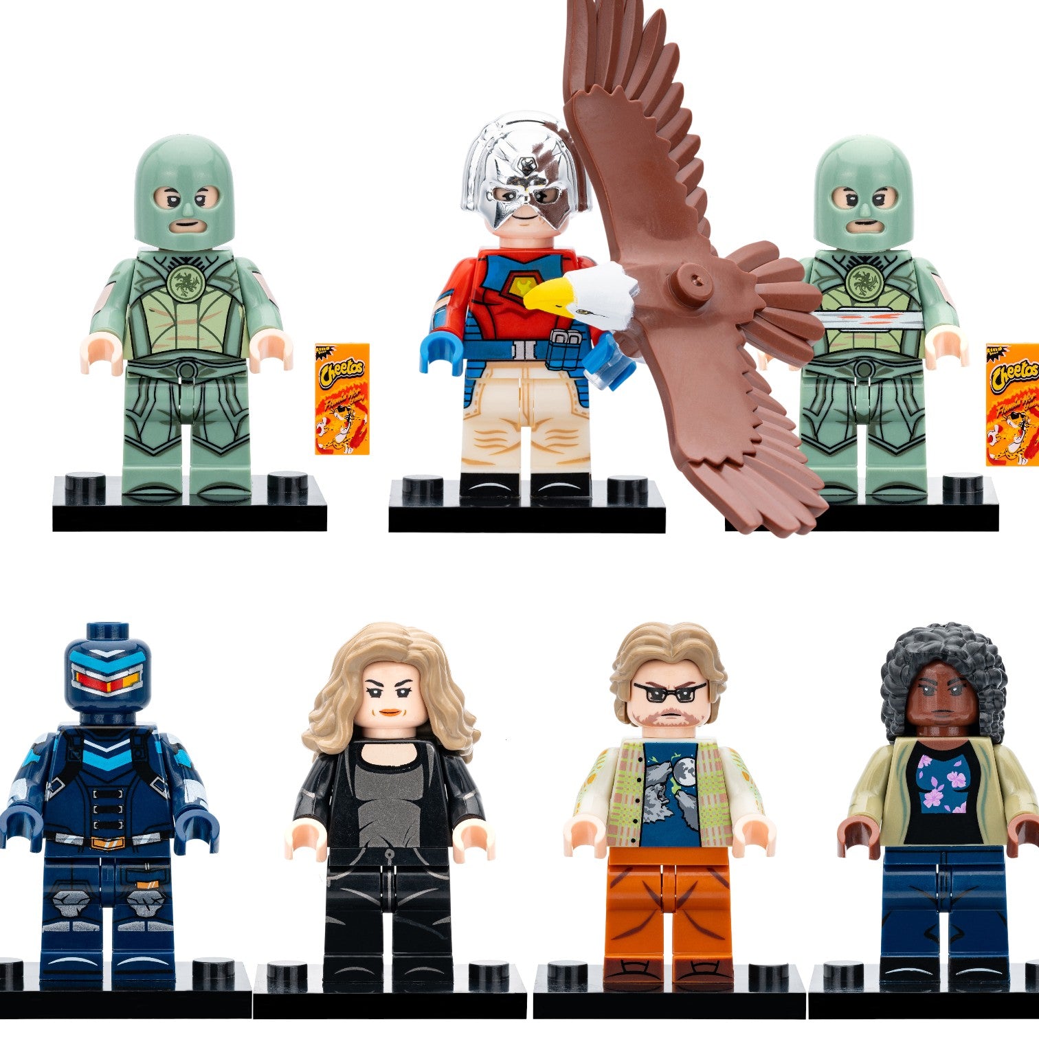 DCU Peacemaker Eagly Vigilante Judomaster Leota Adebayo John Economos Emilia Harcourt Custom Brick Compatible Minifigure Toy