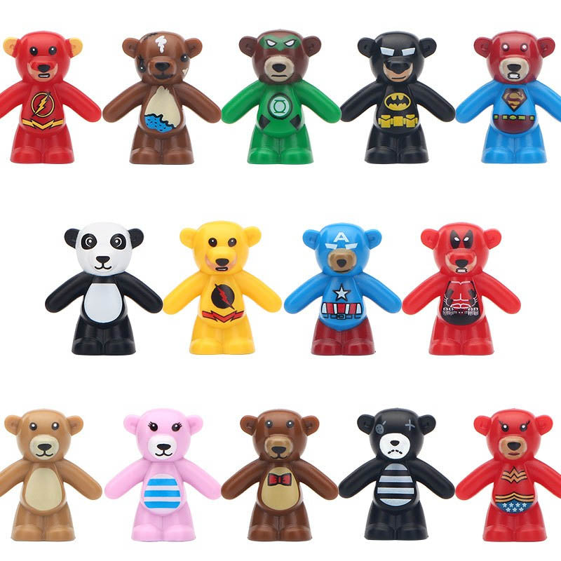 Teddy Bear Accessory Custom Brick Based Minifigure Toy