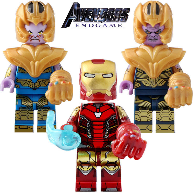 Thanos Iron Man Mk 85 MCU Avengers Endgame (2019) Custom Brick Based Minifigure Toy