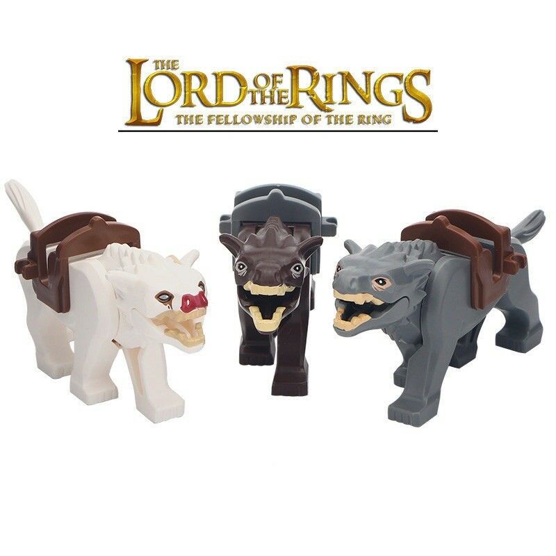 Warg Wolf The Hobbit LOTR Custom Brick Compatible Minifigure Toy