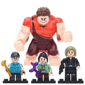 Tamora Jean Calhoun Fix-It Felix Jr Vanellope von Schweetz Wreck-It Ralph Ralph Breaks the Internet Custom Brick Compatible Minifigure Toy