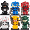 Ultramarines Blood Angels Imperial Fists White Scars Dark Angels Warhammer 40K Space Marines Custom Brick Compatible Minifigure Toy