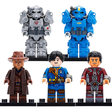 Fallout Video Game Characters Lucy MacLean Maximus The Ghoul T-60 Power Armor Custom Brick Compatible Minifigure Toy