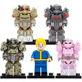 Fallout 4 Video Game T-60 Power Armor Vault Boy Custom Brick Compatible Minifigure Toy