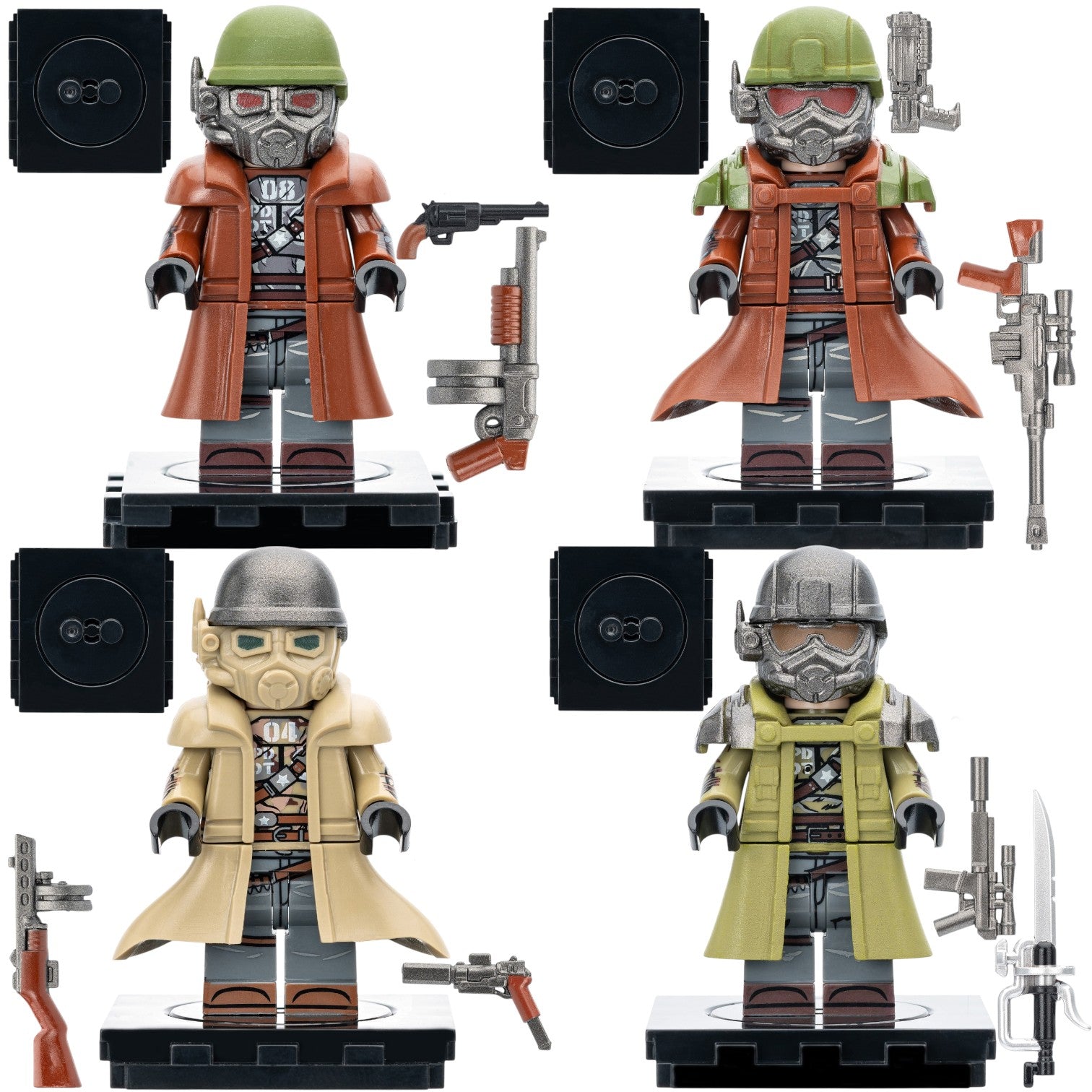 Fallout New Vegas NCR Veteran Ranger New California Republic Custom Brick Compatible Minifigure Toy