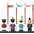 Napoleonic Wars Cavalry Lancers French Saxon Uhlan Egyptian Bavarian Uhlan Custom Brick Compatible Minifigure Toy