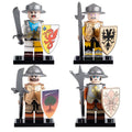 Medieval Militia Soldiers Eagle High Ninika Militia Old Fraz Custom Brick Compatible Minifigure Toy