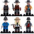 Dutch van der Linde Hosea Matthews Arthur Morgan Sadie Adler Police Pinkerton Detective Red Dead Redemption 2 Brick Compatible Minifigure Toy