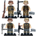 German Army WWII Waffen-SS Soldiers Camouflage Custom Brick Compatible Minifigure Toy
