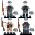 WWII Italian Army Soldiers Infantry Officers and Garibaldi Brigade Resistance Troops Custom Brick Compatible Minifigure Toy