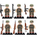 WW2 U.S. Airborne 101st Division Paratrooper Soldiers Custom Brick Compatible Minifigure Toy