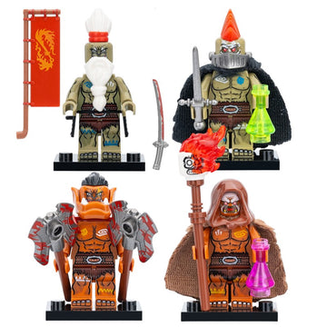 Samuro Orc Rogue Orc Berserker Orc Mage World of Warcraft Universe Custom Brick Compatible Minifigure Toy