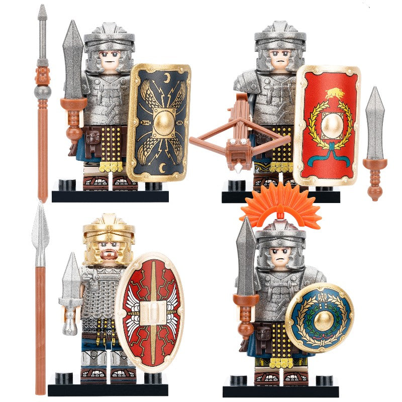 Ancient Roman Legion Army Soldiers Custom Brick Compatible Minifigure Toy