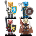 Dungeons and Dragons Dragonborn Heroes Paladin Fighter Samurai Ranger Custom Brick Compatible Minifigure Toy