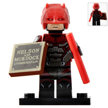 Matt Murdock Daredevil Netflix-Inspired Custom Brick Compatible Minifigure Toy