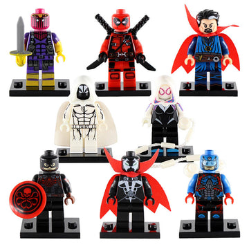 Moon Knight Doctor Strange Atom Deadpool Hydra Captain America Spawn Multiverse Superhero Custom Brick Compatible Minifigure Toy