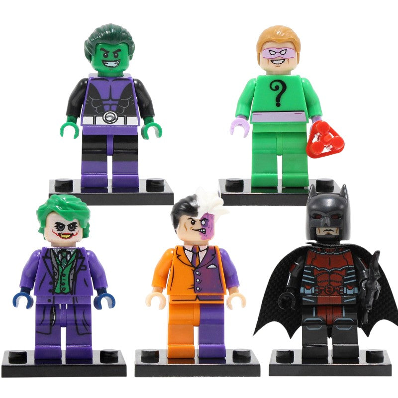Joker Batman Beast Boy Riddler DC Superhero Custom Brick Compatible Minifigure Toy