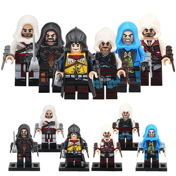 Edward Kenway Ezio Auditore da Firenze Arno Dorian Shay Cormac Video Game Assassin's Creed Custom Brick Compatible Minifigure Toy