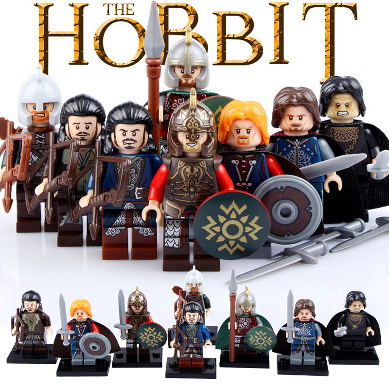 King Theoden Eomer Rohan Soldier Bard the Bowman Aragorn Boromir Grima Wormtongue The Hobbit LOTR Brick Compatible Minifigure Toy