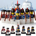 Imperial Navy Bluecoat Redcoat British Soldiers Age of Sail Pirates Custom Brick Compatible Minifigure Toy