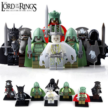 Mouth of Sauron Witch-King Ringwraith Uruk-Hai Mordor Orc King of the Dead Soldier of the Dead Lord of the Rings Brick Compatible Minifigure Toy