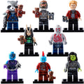 Star-Lord Peter Quill Mantis Drax the Destroyer Nebula MCU Guardians of the Galaxy Custom Brick Based Minifigure Toy