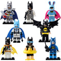 Batman Movie Inspired Arctic Bat Excalibur Batman SWAT Batman Vacation Batman Striped Tuxedo Batman Military Leader Custom Brick Compatible Minifigure Toy