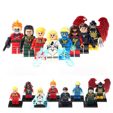 Havok Blazing Skull Patriot Ms Marvel Mandarin Nighthawk Marvel Super Heroes Custom Brick Compatible Minifigure Toy