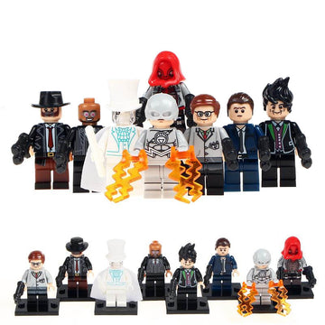 White Lantern Flash Hugo Strange Edward Nygma Harvey Bullock Oswald Cobblepot DC Comics Custom Brick Compatible Minifigure Toy