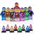Chrome Plated Classic Spaceman Astronaut Custom Brick Compatible Minifigure Toy