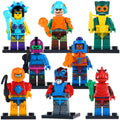 Evil Lynn Man-At-Arms Mer-Man Man-E-Faces Stratos Clawful He-Man Masters of the Universe Custom Brick Compatible Minifigure Toy