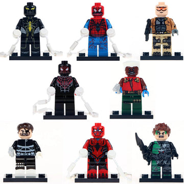 Agent X Green Goblin Spider-man Miles Morales G. W. Bridge MCU Super Heroes Custom Brick Compatible Minifigure Toy