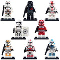 Star Wars The Clone Wars Commander Deviss Fox Waxer Fives Clone Engineer First Order Stormtrooper Elite Stormtrooper Custom Brick Style Minifigure Toy