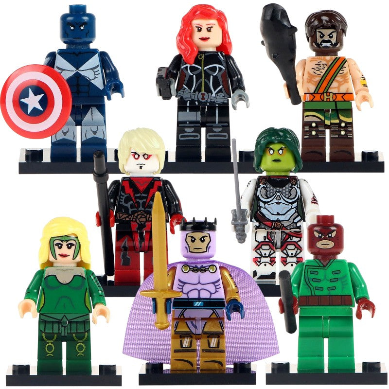Vance Astro Black Widow Hercules Adam Warlock Gamora Enchantress Balder the Brave Wrecker Marvel Super Heroes Custom Brick Compatible Minifigure Toy