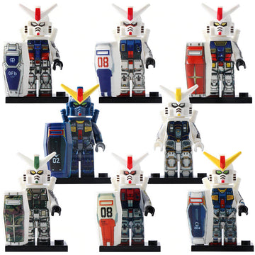 RX-79 [G] RX-78-2 Camouflage RX-178 MK-II RX-78 AL RX-78-GP01 Gundam Mobile Suit Gundam Custom Brick Compatible Minifigure Toy