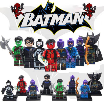 Thanos Sentinel Batman Ninja Hip-Hop Deadpool Nightwing Hulk Multiverse Superhero Custom Brick Compatible Minifigure Toy