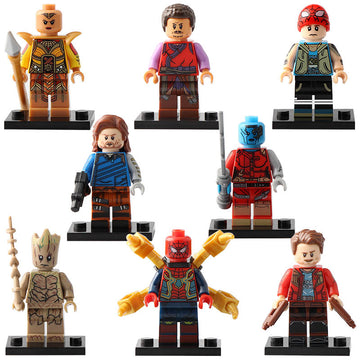 Groot Winter Soldier Wong Nebula Iron Spider Peter Parker Okoye MCU Avengers Infinity War (2018) Custom Brick Based Minifigure Toy