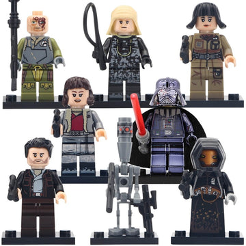 Rebolt Rose Tico Obi-Wan Kenobi Darth Vader Captain Poe Dameron IG-88 Qi'ra Quay Tolsite Star Wars Brick Compatible Minifigure Toy