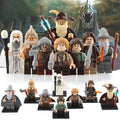 Samwise Gamgee Frodo Baggins Aragorn Gandalf the Grey Radagast Saruman Beorn Bofur the Dwarf The Hobbit LOTR Custom Brick Compatible Minifigure Toy