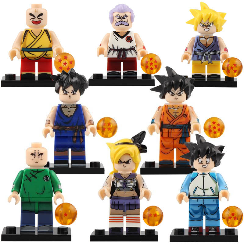 Goku Krillin Launch Gohan Master Mutaito Dragon Ball Universe Custom Brick Compatible Minifigure Toy