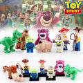 Buzz Lightyear Woody Jessie Alien Bullseye Lots-o'-Huggin' Bear Rex Hamm as Evil Dr. Porkchop Toy Story Custom Brick Compatible Minifigure Toy
