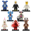 Cow Elephant Pelican Deer Bald Eagle Unicorn Spider Koala Animal Themed Custom Brick Compatible Minifigure Toy