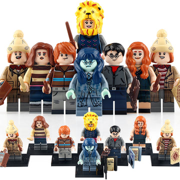 Harry Potter Ginny Weasley Hermione Granger Ron Weasley Fred Weasley George Weasley Moaning Myrtle Luna Lovegood Brick Compatible Minifigure Toy