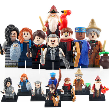 Neville Longbottom Pomona Sprout Griphook Kingsley Shacklebolt Albus Dumbledore James Potter Lily Potter Harry Potter Brick Compatible Minifigure Toy