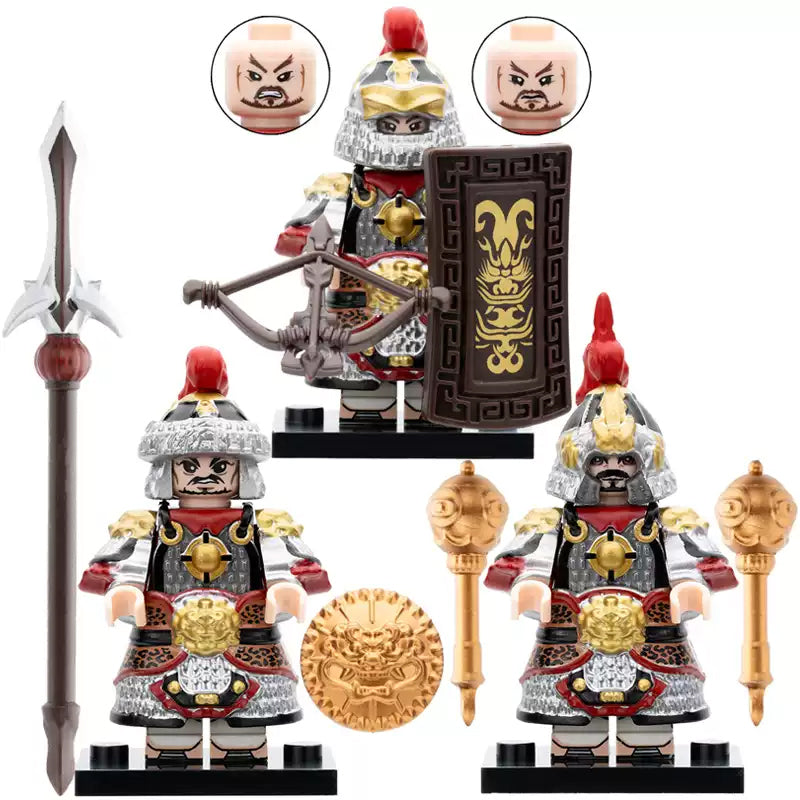 Ancient China Song Dynasty Imperial Soldiers Custom Brick Compatible Minifigure Toy