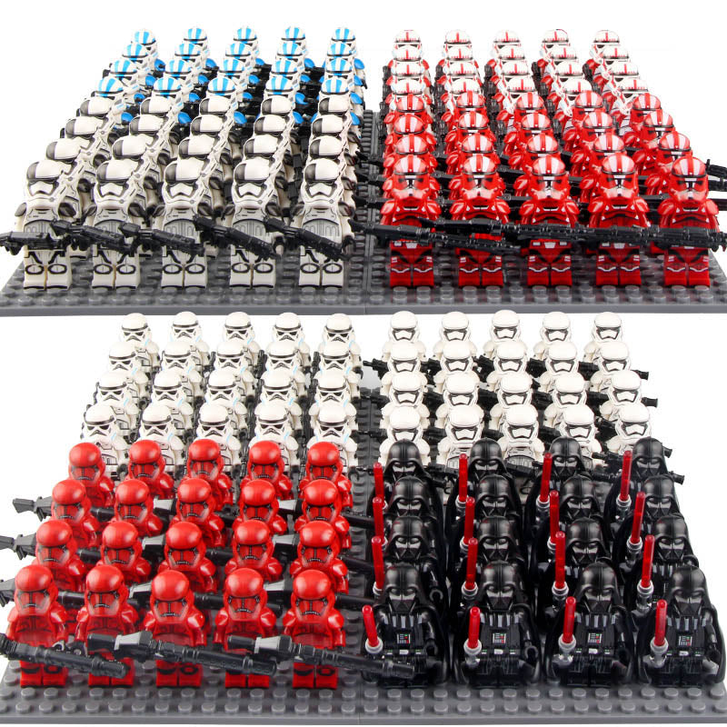 Star Wars Darth Vader Axe Sith Trooper Stormtrooper Imperial Shock Trooper 501st Legion Clone Trooper Custom Brick Compatible Minifigures Set 21 Pcs
