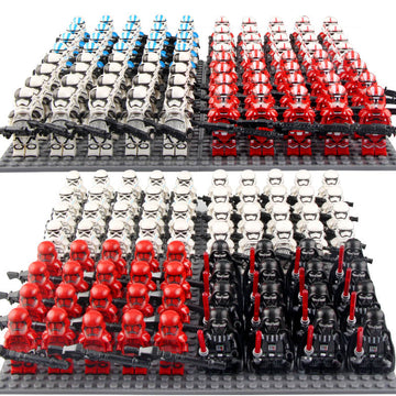 Star Wars Darth Vader Axe Sith Trooper Stormtrooper Imperial Shock Trooper 501st Legion Clone Trooper Custom Brick Compatible Minifigures Set 21 Pcs